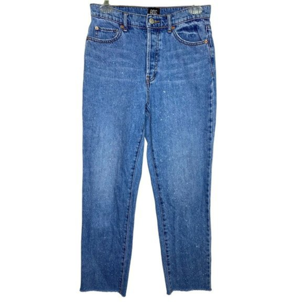 BDG Mom Jeans Womens 27 Blue High Rise Button Fly Slim‎ Straight Denim Y2K Style